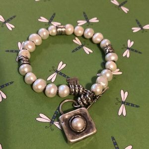 Silpada Bracelet Sterling & Pearls